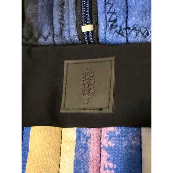 Free People Movement Fast Times Hoodie Jacket Pullover Bleach Plaid Blue XS - Picture 4 of 5